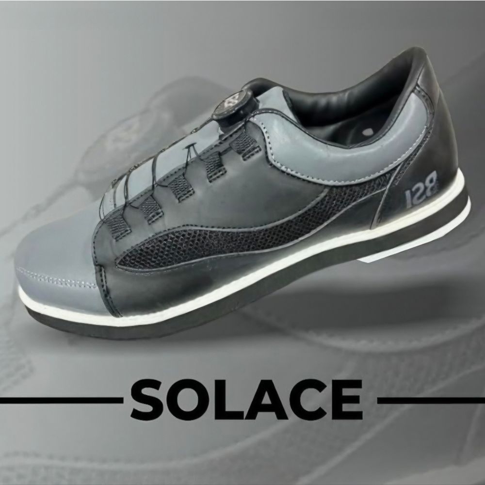 ☔️🩵⏭️NIB Gray & Black Solace Bowling Shoes Men's 11.5